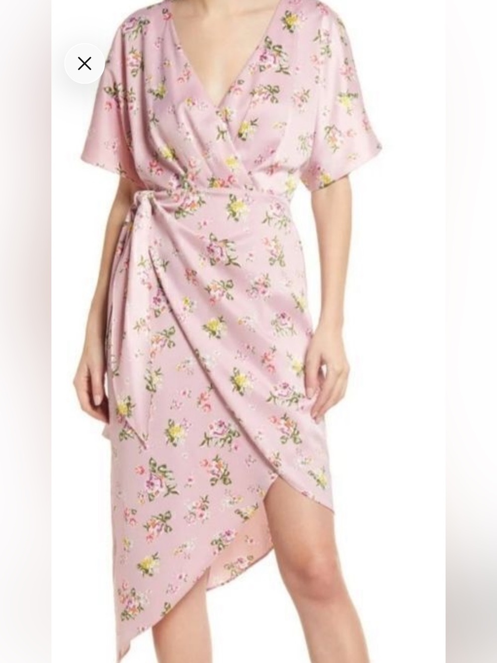 CHARLES HENRY Dolman Wrap Dress